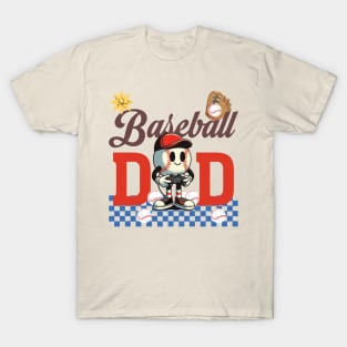Baseball Dad Game Day, Retro Baseball Dad T-Shirt